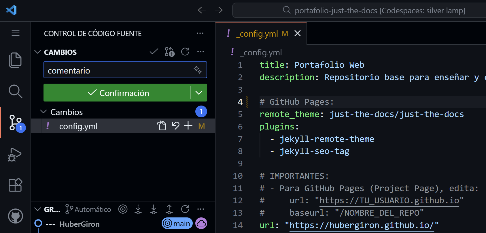 Figura 7 — Commit y Push
